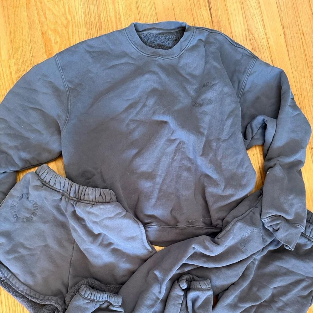 Set-active Women's Grey and Blue Sweatshirt